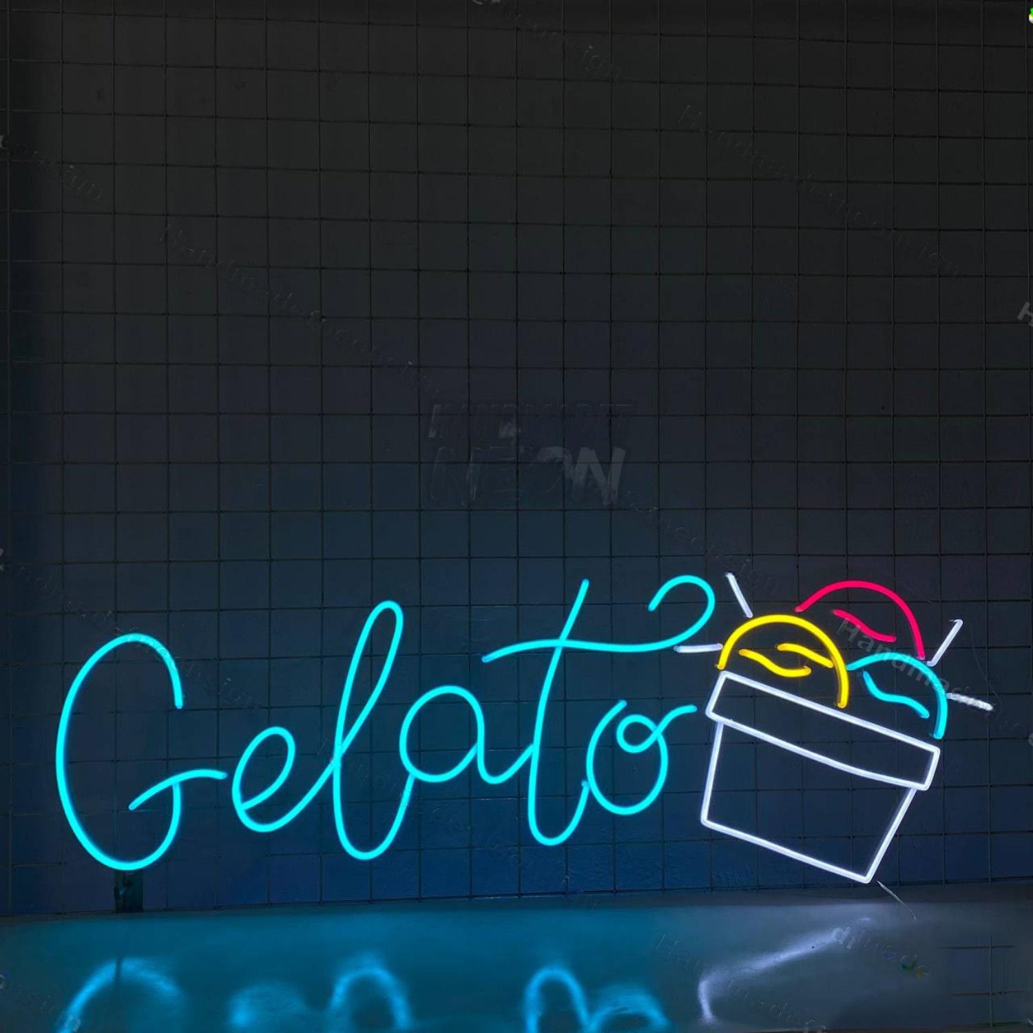 Gelato Led Neon Sign Ice Cream Led Neon Sign | Shineneon