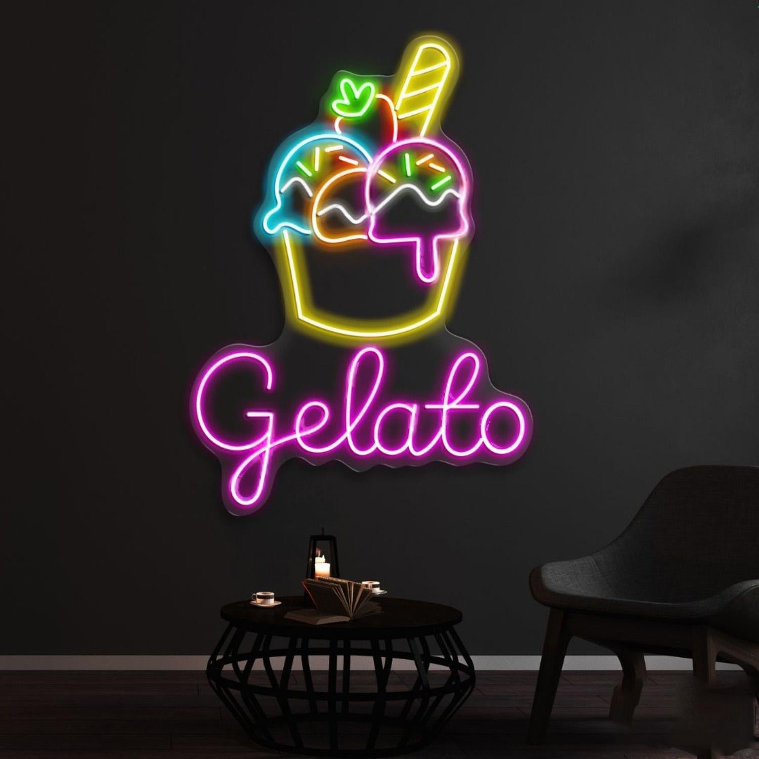 Gelato Led Neon Sign Wall Art | Shineneon
