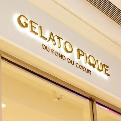Gelato Pique 3D Backlit Letters Business Metal Led Sign - Shineneon