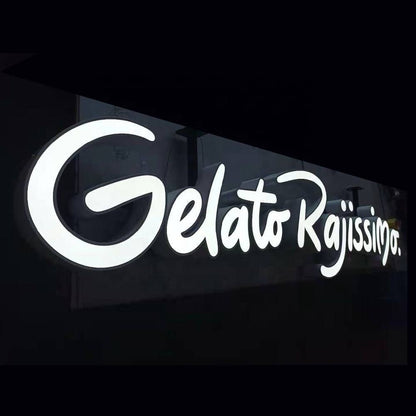 Gelato Rajissimo 3D Frontlit Channel Letters Led Light Sign - Shineneon