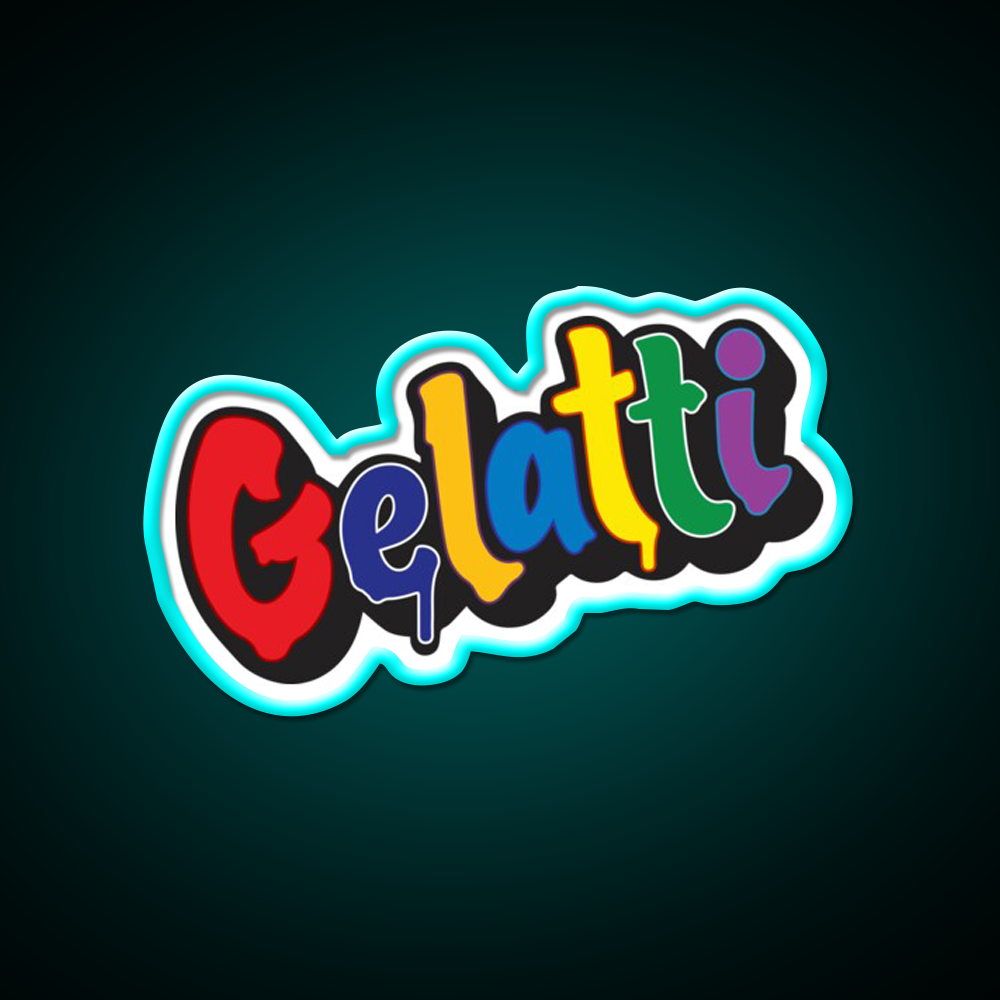 Gelatti Hemp Inspired Green Leaf Led Neon Sign Rgb Color - Size and dimension reference