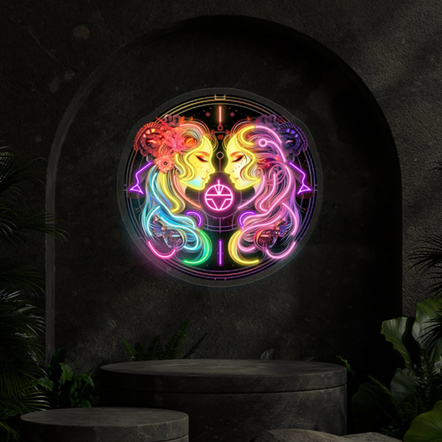 Gemini Uv Zodiac Horoscope Neon Sign Wall Art Decor | Shineneon
