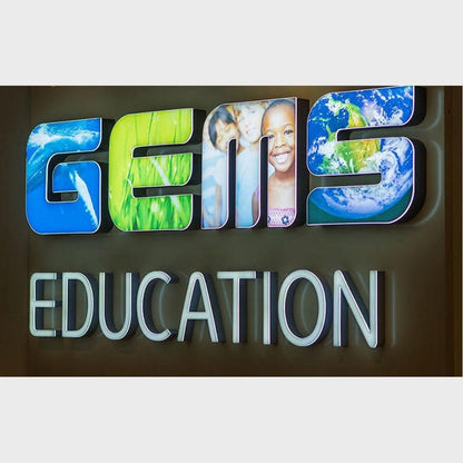 Gems Education 3D Frontlit Channel Letters Led Light Sign - Shineneon