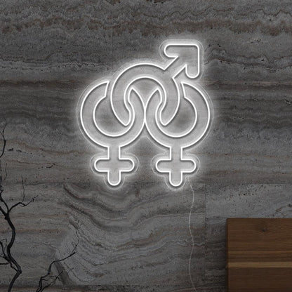 Gender Fluid Symbols Led Neon Sign For Lgbtq Bars Studios | Shineneon