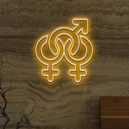 Gender Fluid Symbols Led Neon Sign For Lgbtq Bars Studios | Shineneon