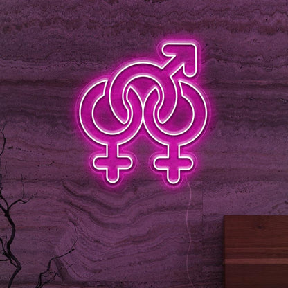 Gender Fluid Symbols Led Neon Sign For Lgbtq Bars Studios | Shineneon
