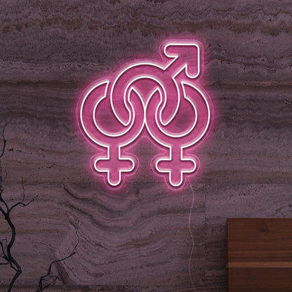 Gender Fluid Symbols Led Neon Sign For Lgbtq Bars Studios | Shineneon