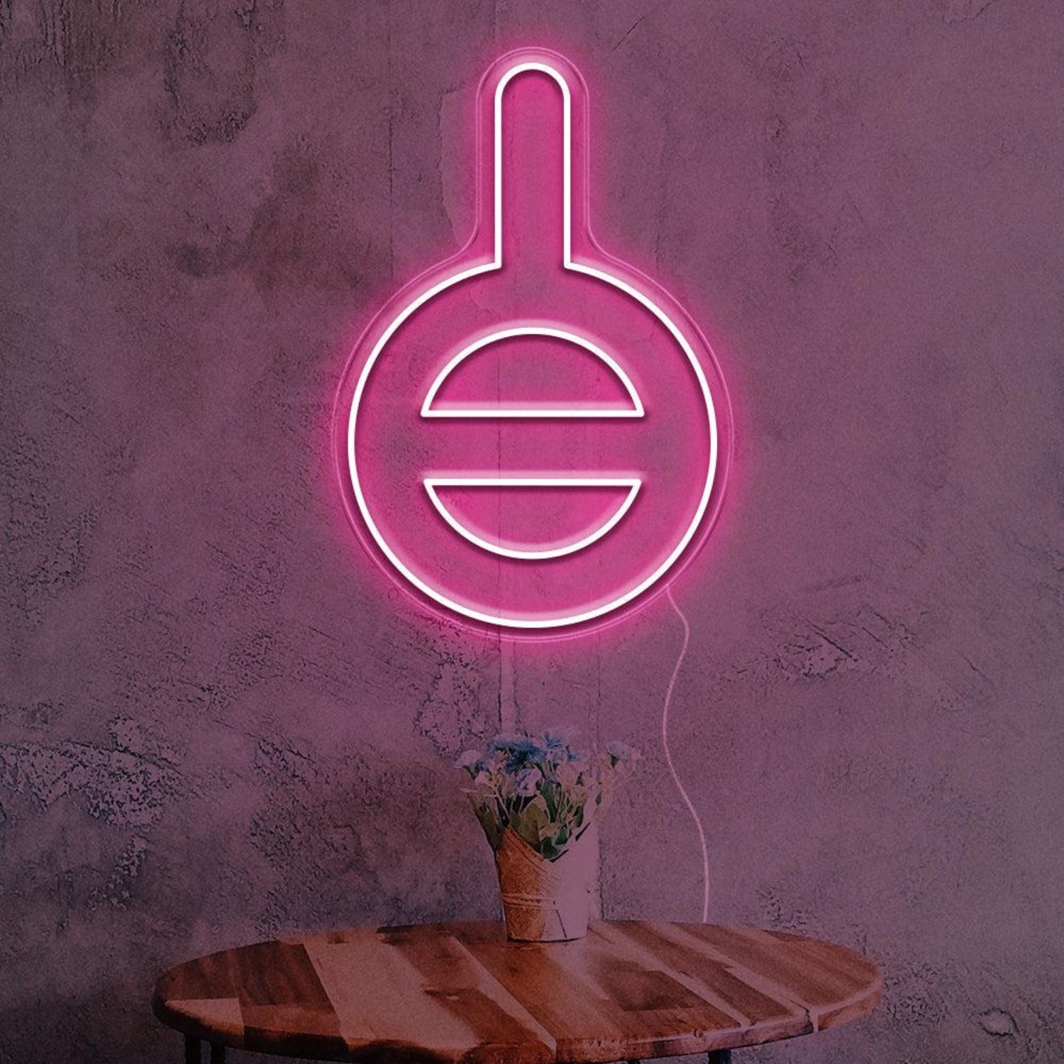 Gender Neutral Warm Yellow Bulb Led Neon Sign For Cafe Home Decor | Shineneon