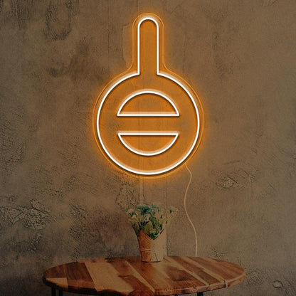 Gender Neutral Warm Yellow Bulb Led Neon Sign For Cafe Home Decor | Shineneon