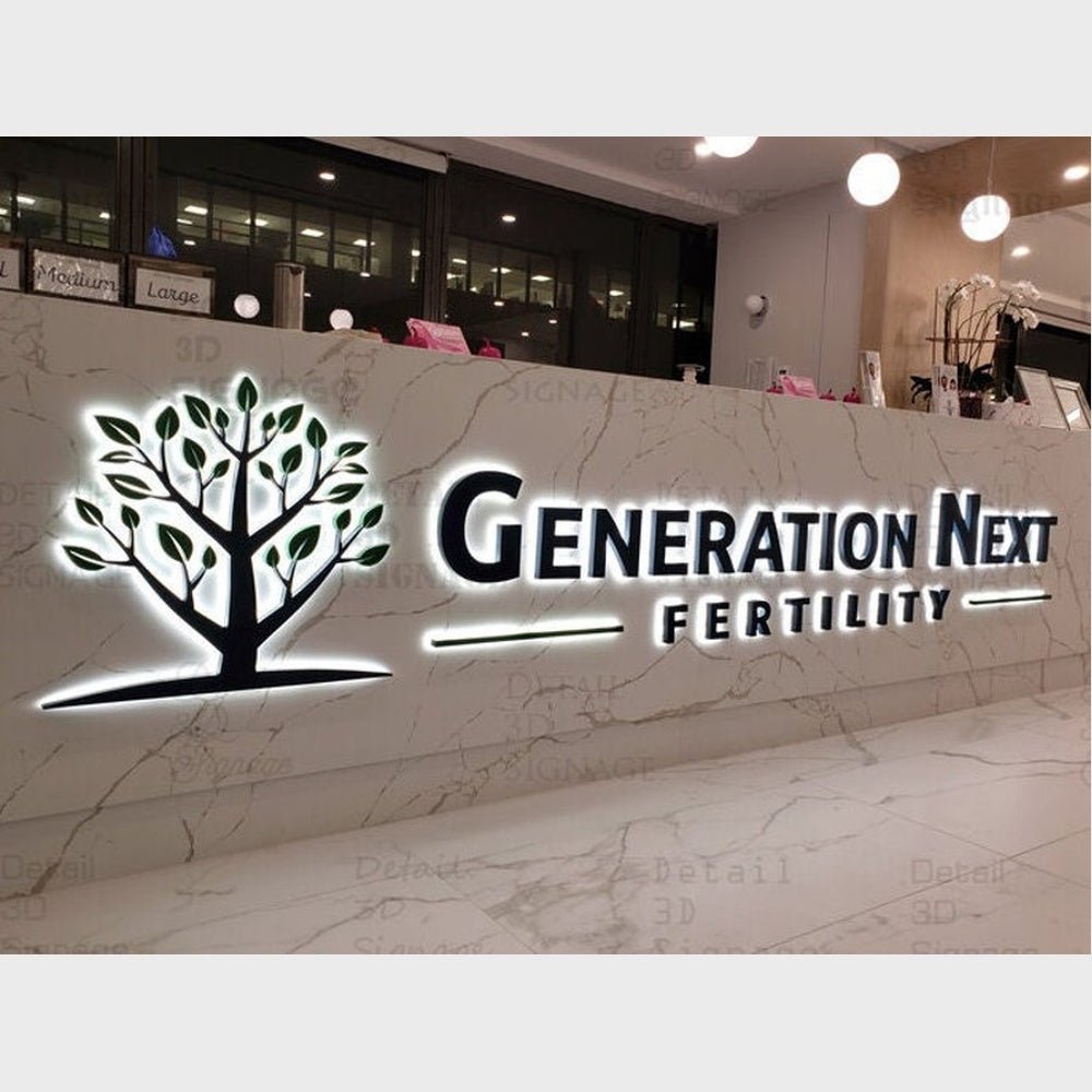 Generation Next Fertility 3D Backlit Channel Letters Led Light Sign - Shineneon