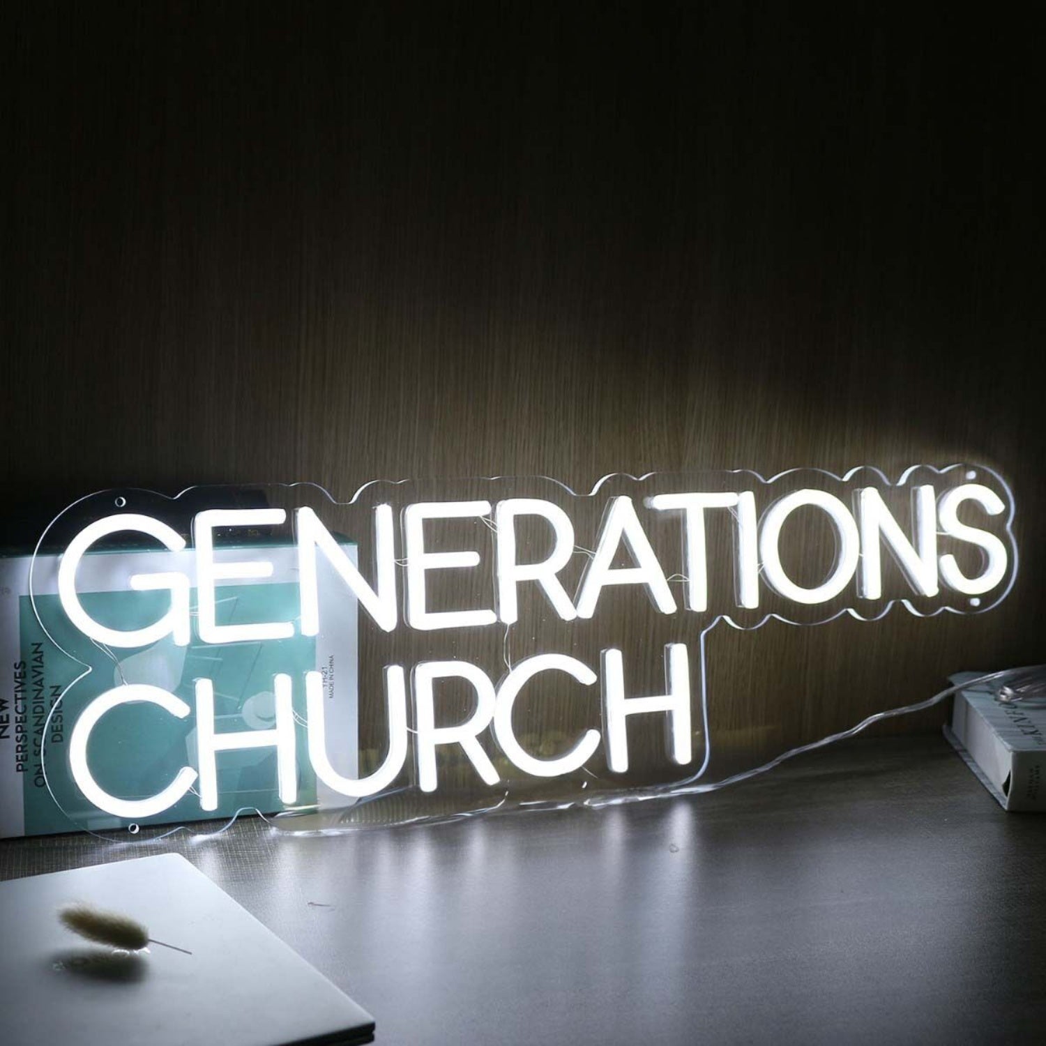 Generations Church White Led Neon Sign - Shineneon