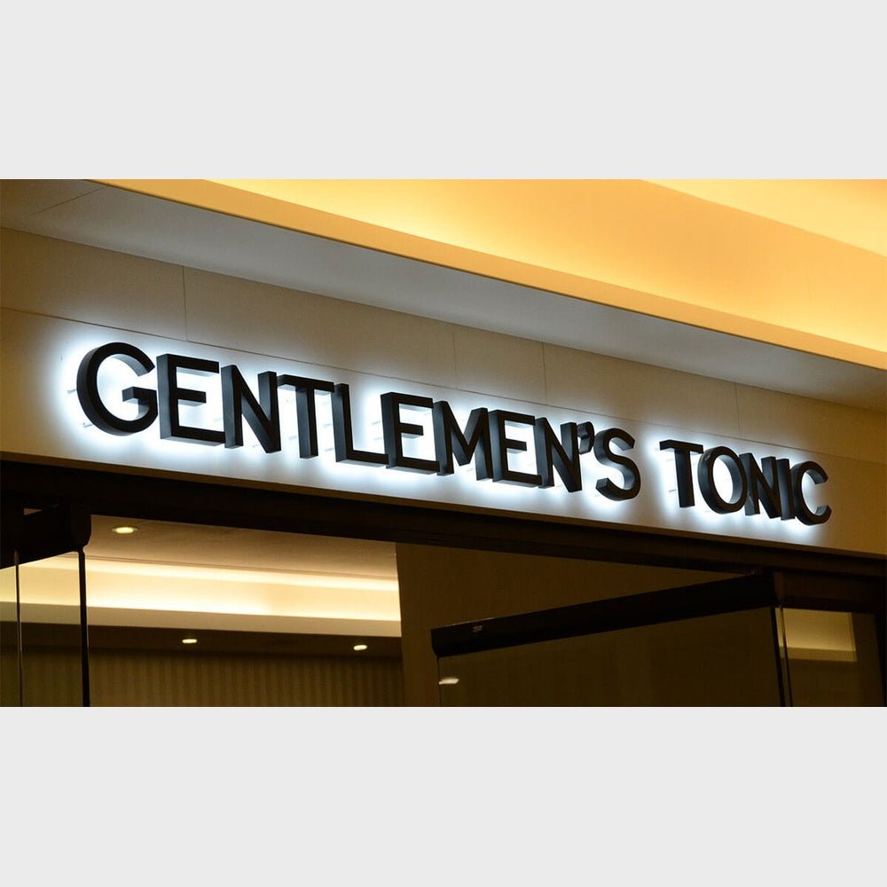 Gentilemens Tonic 3D Backlit Channel Letters Led Light Sign - Shineneon