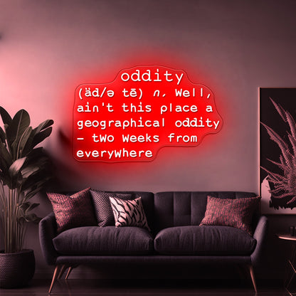 Geographical Oddity Artwork Neon Led Signs - Shineneon