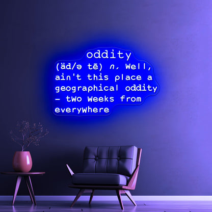 Geographical Oddity Artwork Neon Led Signs - Shineneon