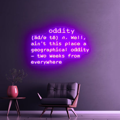 Geographical Oddity Artwork Neon Led Signs - Shineneon