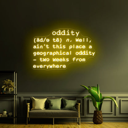 Geographical Oddity Artwork Neon Led Signs - Shineneon