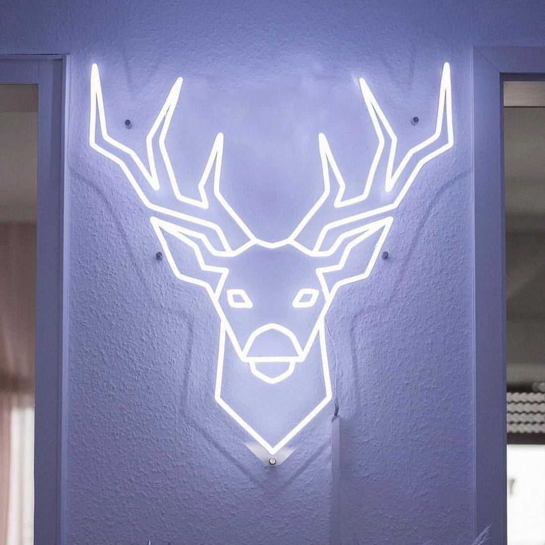 Geometric Deer Led Sign Business Neon Sign