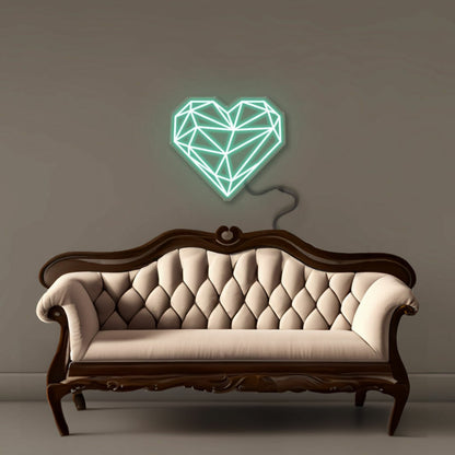 Geometric Heart Led Neon | Shineneon