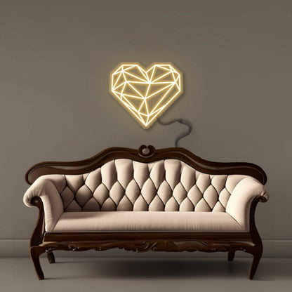 Geometric Heart Led Neon | Shineneon