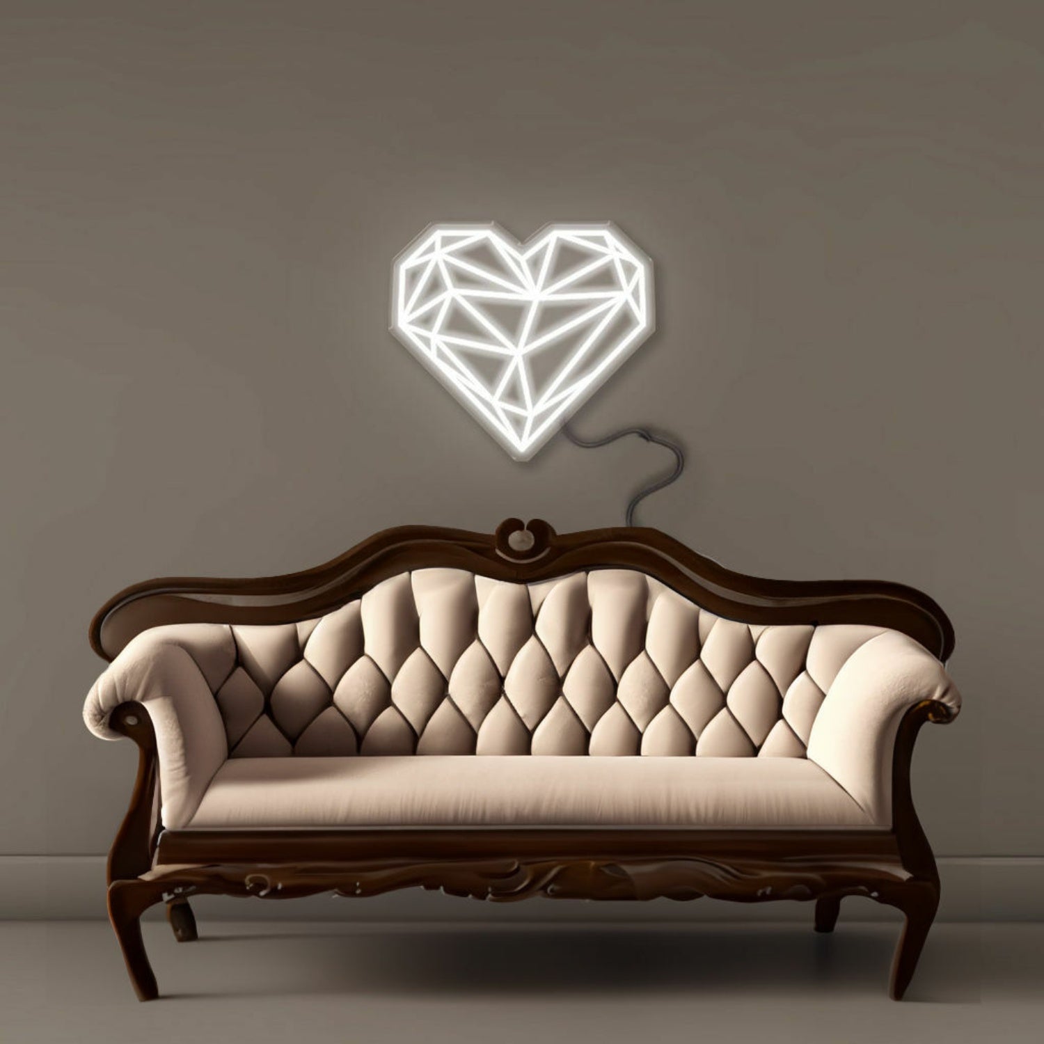 Geometric Heart Led Neon | Shineneon