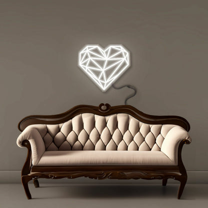 Geometric Heart Led Neon | Shineneon