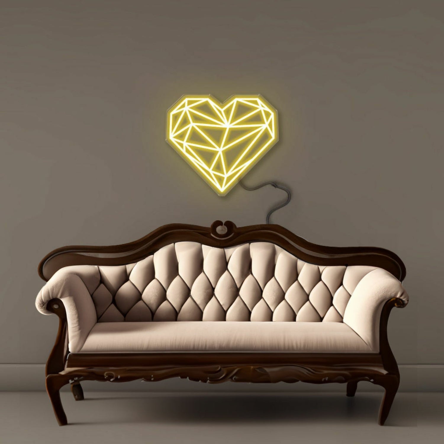 Geometric Heart Led Neon | Shineneon
