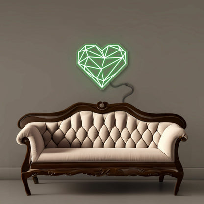Geometric Heart Led Neon | Shineneon