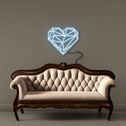 Geometric Heart Led Neon | Shineneon