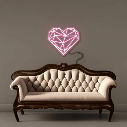 Geometric Heart Led Neon | Shineneon