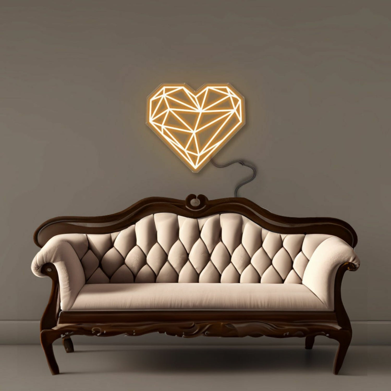 Geometric Heart Led Neon | Shineneon