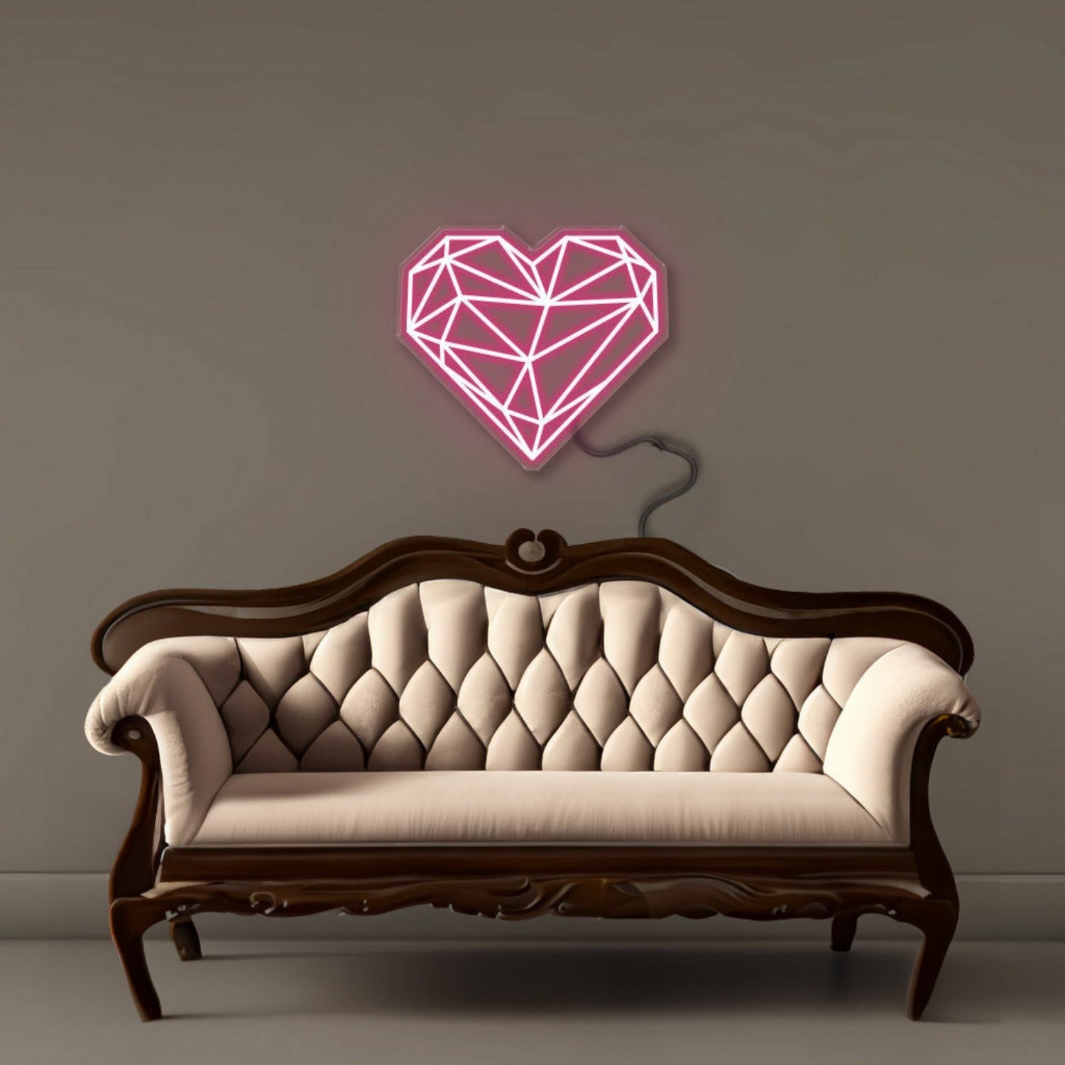 Geometric Heart Led Neon | Shineneon