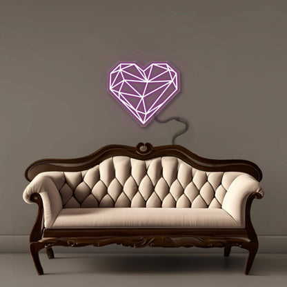 Geometric Heart Led Neon | Shineneon