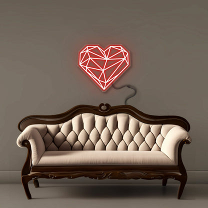 Geometric Heart Led Neon | Shineneon