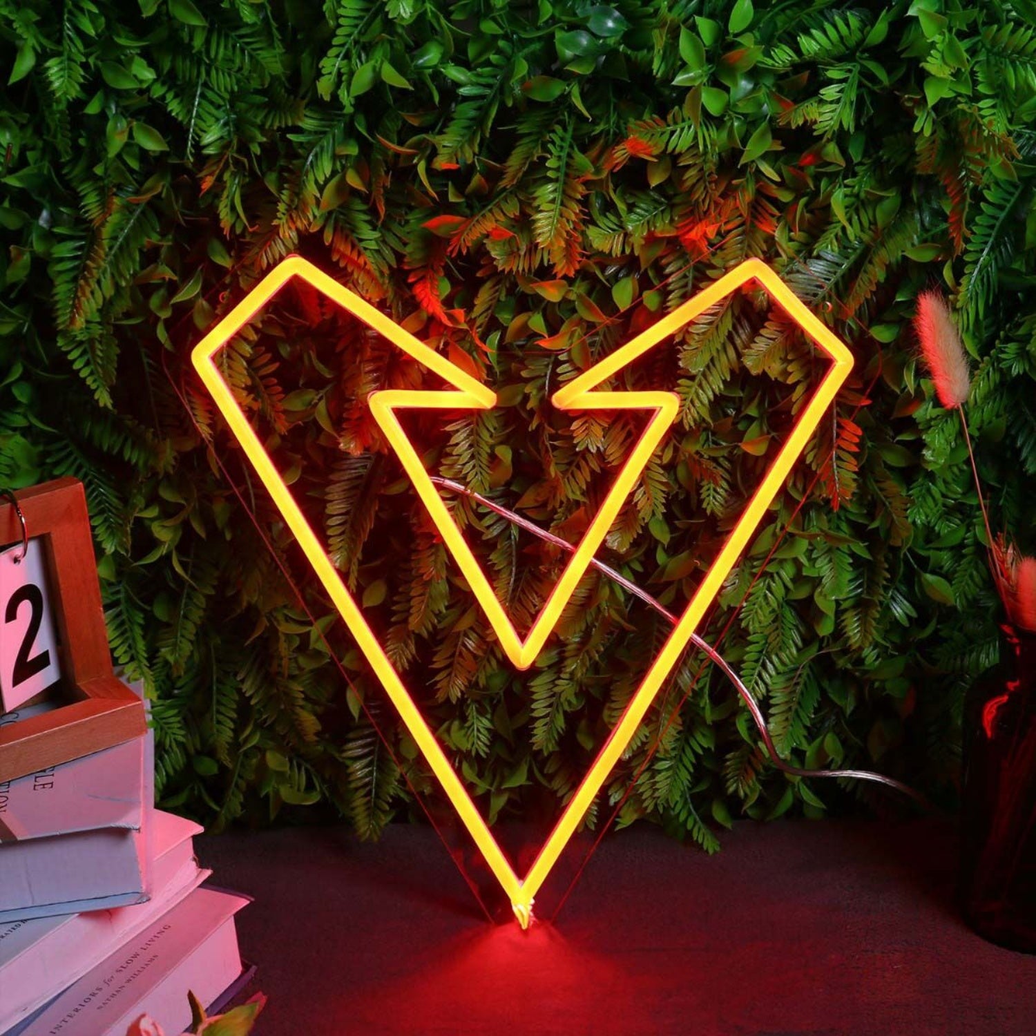 Geometric Heart Red Neon Sign | Shineneon