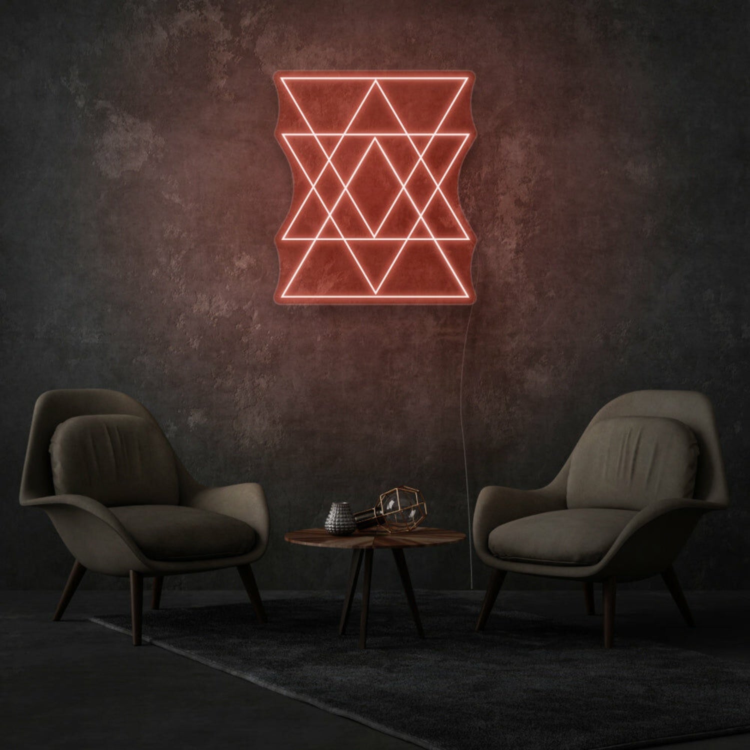 Geometric Triangles Neon Contemporary And Artistic - Shineneon