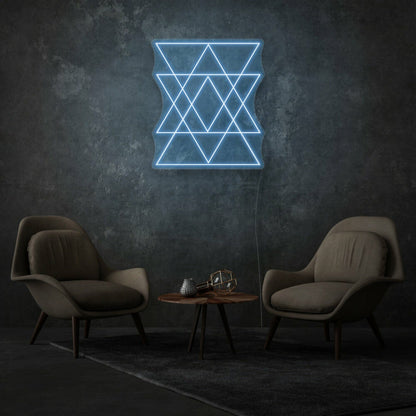 Geometric Triangles Neon Contemporary And Artistic - Shineneon