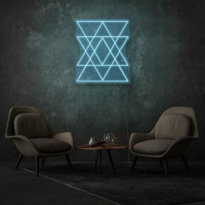 Geometric Triangles Neon Contemporary And Artistic - Shineneon