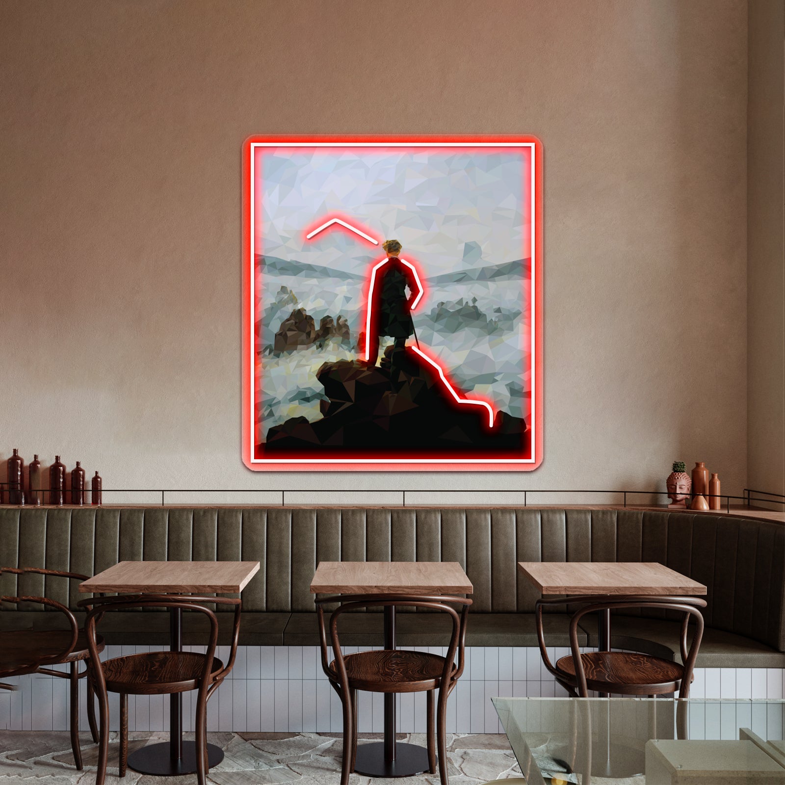 Geometric Wanderer Wall Artwork Neon Signs | Shineneon