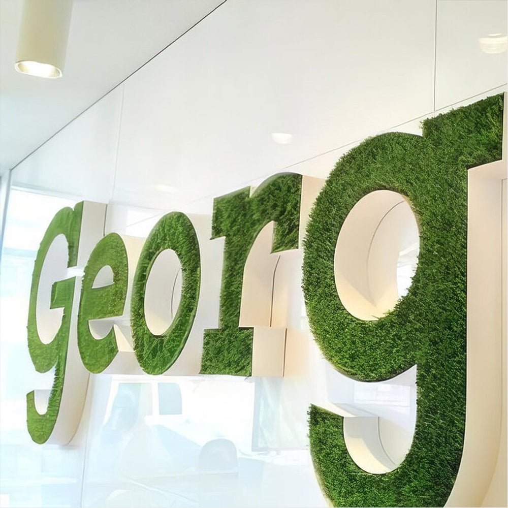 Georg 3D Moss Letter Sign - Shineneon