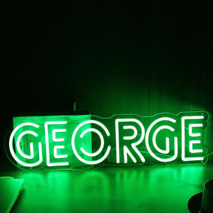 George Green Custom Led Neon Sign - Shineneon