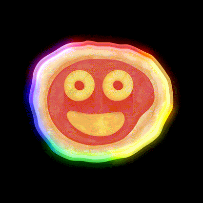 George X Pizza Snack Food Led Neon Sign Rgb Color - LED neon sign close-up detail