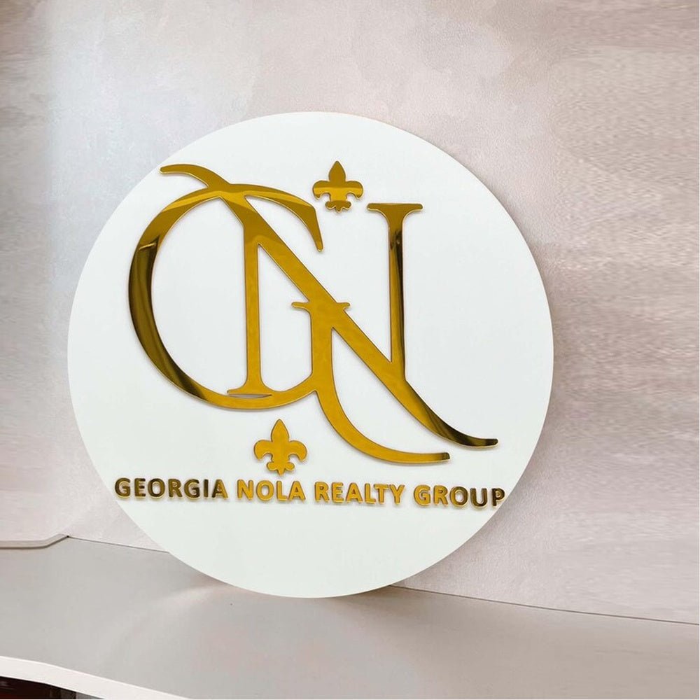Georgia Nola Realty Group Acrylic Business Logo Sign - Shineneon
