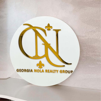 Georgia Nola Realty Group Acrylic Business Logo Sign - Shineneon