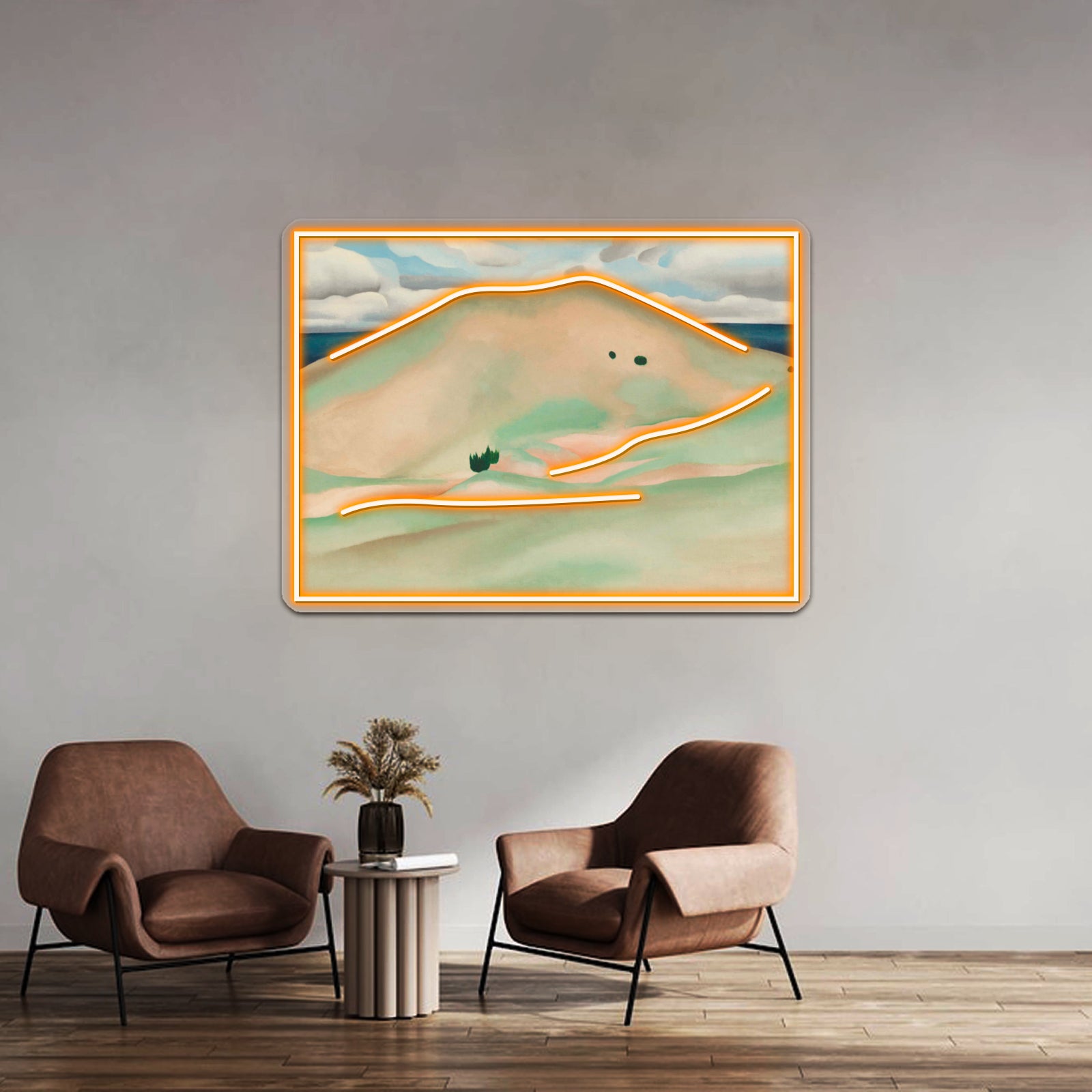 Georgia Okeeffe New Mexico Near Taos Wall Artwork Neon Signs | Shineneon