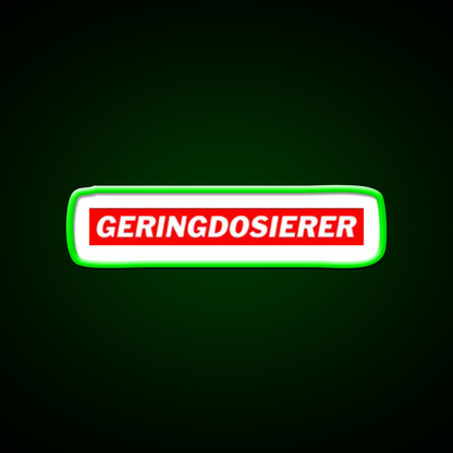 Geringdosierer Deutsche Memes Gym Fitness Led Neon Sign Rgb Color