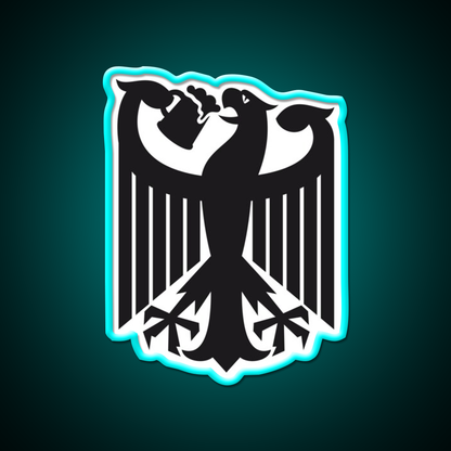 Germany Coat Of Arms Eagle Beer Bar Decor Led Neon Sign Rgb Color - Size and dimension reference