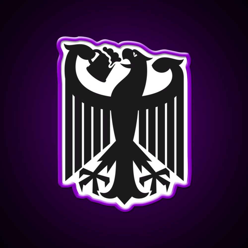 Germany Coat Of Arms Eagle Beer Bar Decor Led Neon Sign Rgb Color - LED neon sign view 9