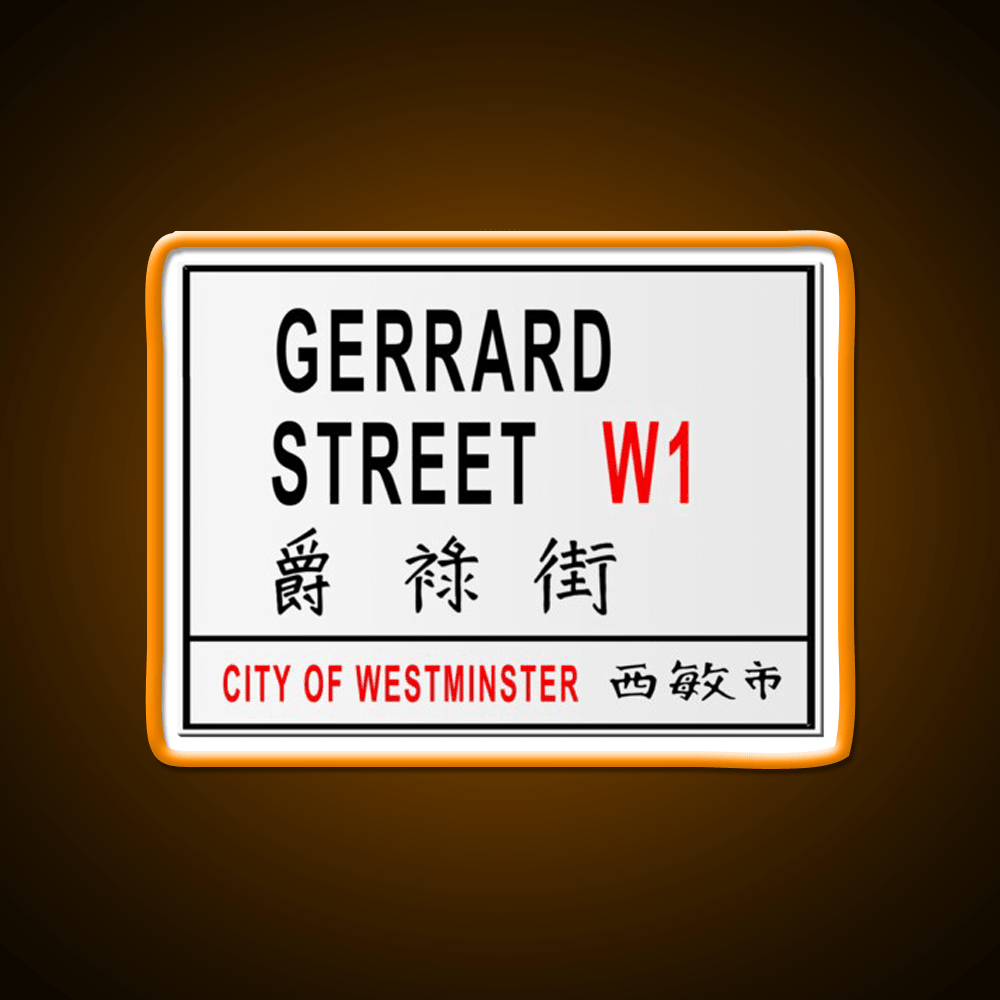 Gerrard Street China Town London Sign Asian Cultural Led Neon Sign Rgb Color - Shineneon