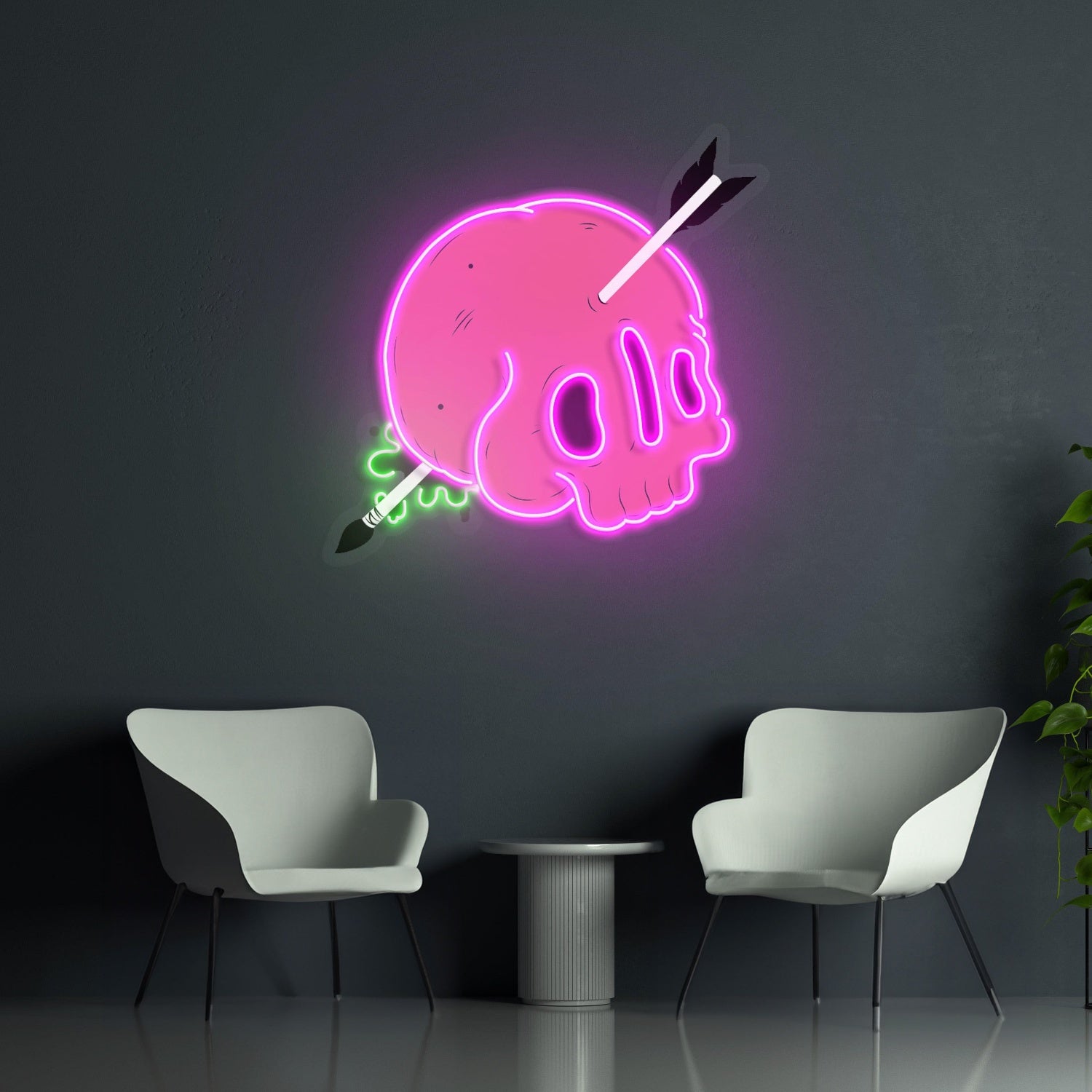 Geskulled Led Neon Acrylic Artwork | Shineneon