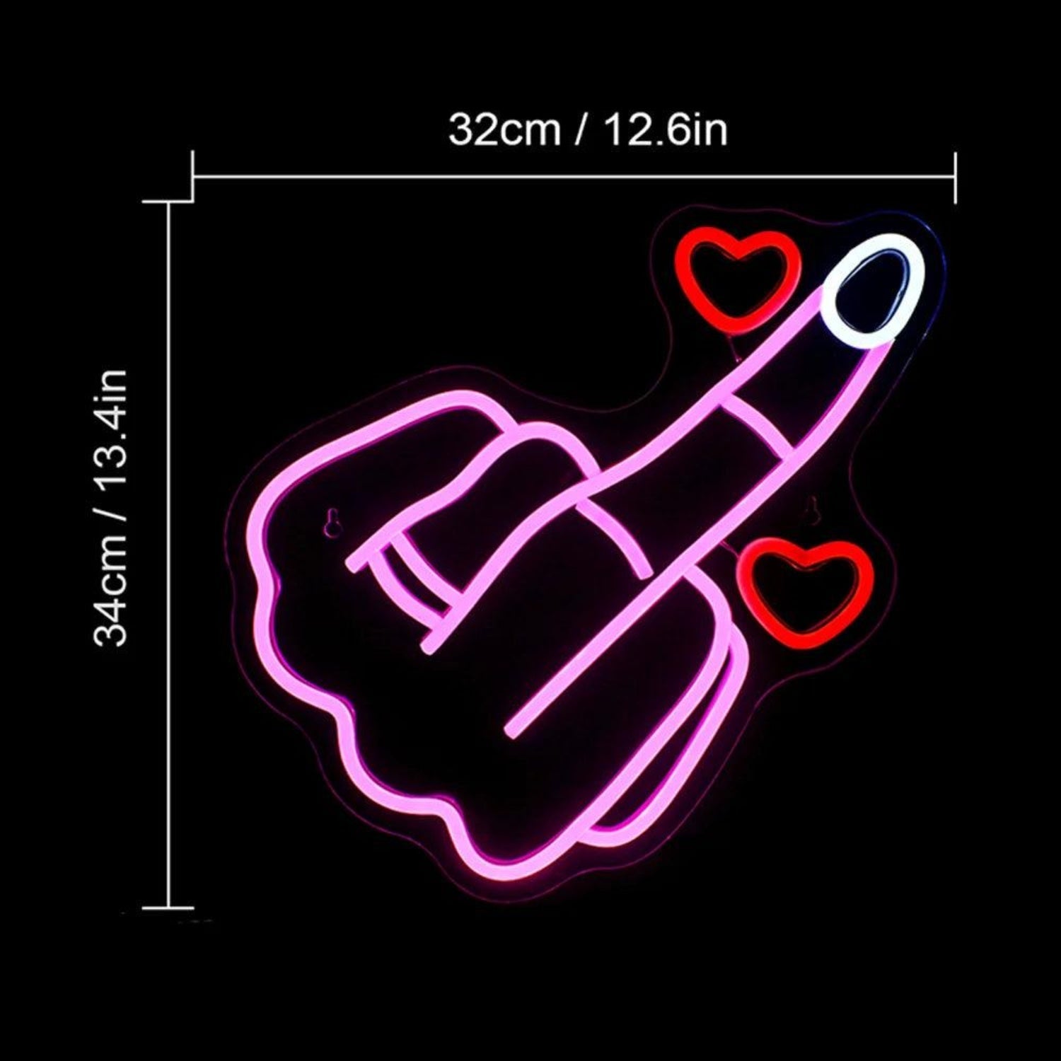 Gesture With Love Heart Affortable LED Neon Sign - Shineneon